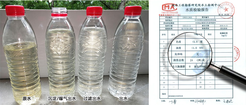 一体化净水设备处理效果